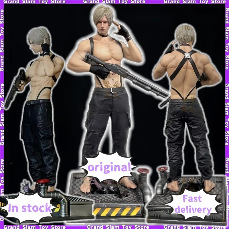 

В наличии: Фигурка Леона Кеннеди 3-го поколения в кожаном стиле, Resident Evil, аниме-игра, настольное украшение, подарок для коллекционеров