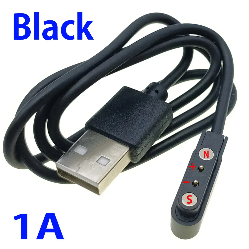 Emergency backup 2pin universal connected Magnetic Charger Cable wire for Smart Watch bracelet 2 Pin Distance 4mm Magnetic data