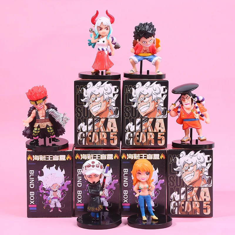 원피스 피규어 블라인드 박스 루피 조로 엠프레스 프랭키 애니메이션 모델 장식 인형 인터넷 인기 스타일