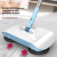 New Manual Push Broom With Wet And Dry Dual-use Cleaning Mop That Can Rotate 180 Degrees For Home Office And Kitchen Use