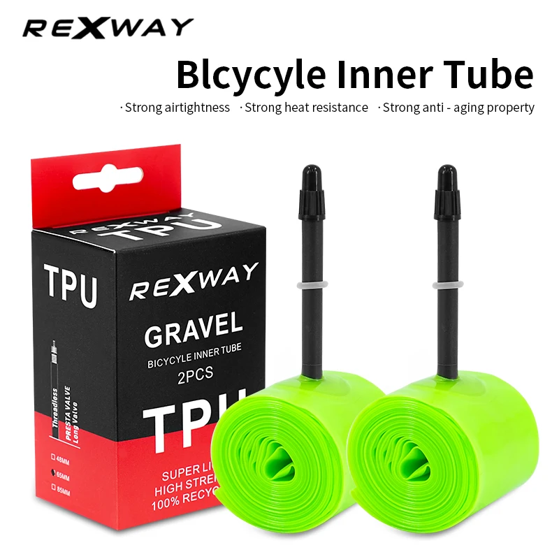 ريكسواي تي بي يو TUBE700X32-47 FV48MM 65 ملم دراجة جرافيل