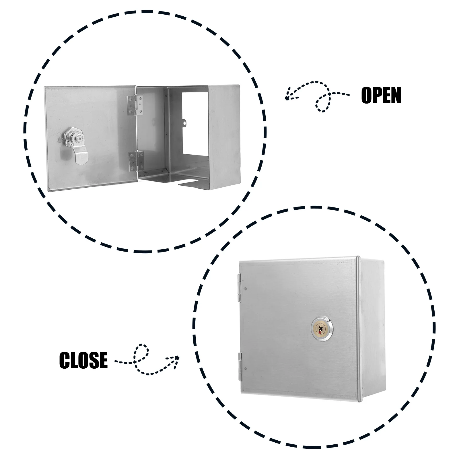 Наружная электрическая розетка из нержавеющей стали