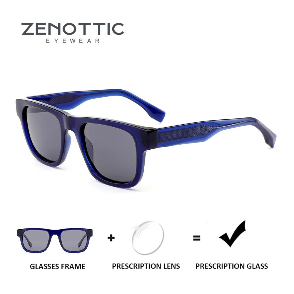 

ZENOTTIC стильные прямоугольные поляризационные солнцезащитные очки по рецепту для мужчин и женщин модные корректирующие солнцезащитные очки с защитой UV400