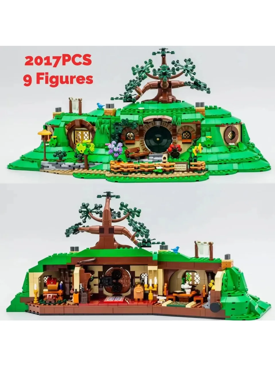 Blocs de construction de rue, Architecture de trou de Shire, modèle créatif à assembler, briques, jouet pour cadeaux pour enfants, 2025 Compatible 10354