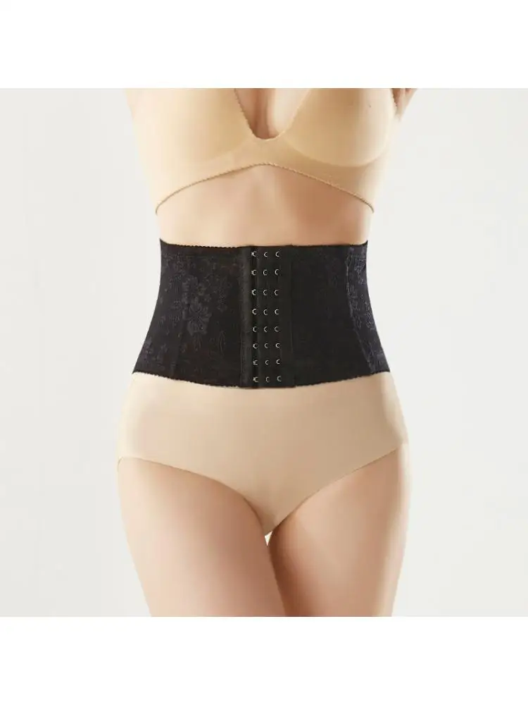 Women Postpartum Abdominal Belt Very Practical Beautiful Band Repair Lace Mesh Thin Body Shaping Buckle Adjustable Waist Closure