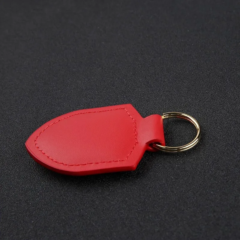 Car Keychain Key Holder Shield Leather Key Rings Men Women Gift