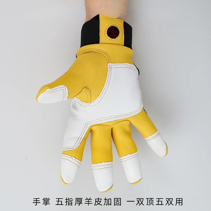 Guantes de trabajo de seguridad, guantes de construcción, guantes de jardinería, guantes mecánicos de trabajo ligeros, guantes de trabajo de piel de oveja para M/L/XL/XXL, 1 par