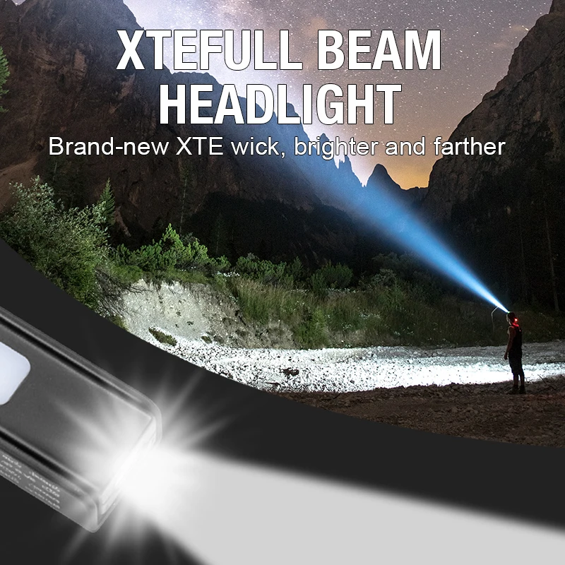 Nieuw opvouwbaar sterk licht Magnetisch werklicht TYPE-c Opladen Draagbaar Multifunctioneel digitaal display Autoreparatielicht Buiten