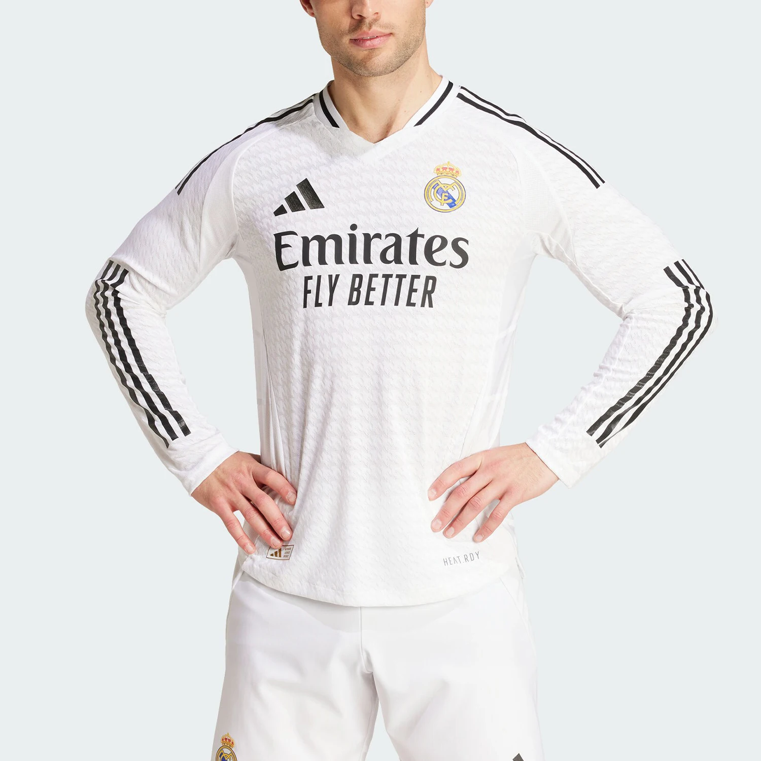 Camiseta de Manga Larga Edición Jugador del Real Madrid para Hombre, Original de Adidas, IT5204