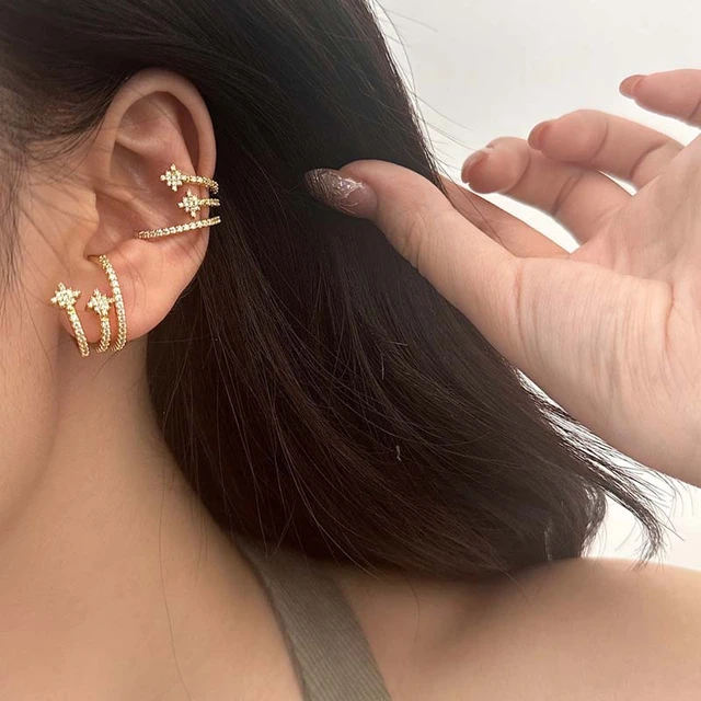 Star cartilage ear clip clearance