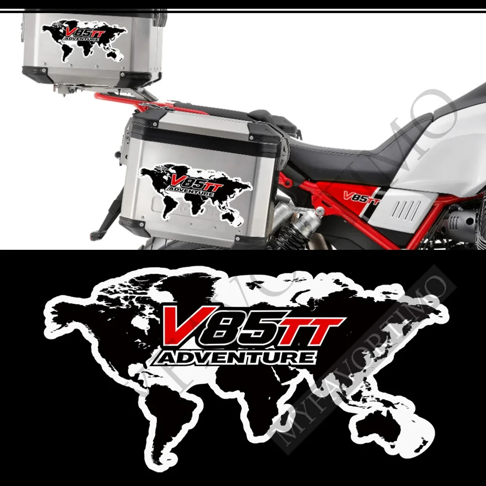 Cases Trunk V85TT For Moto Guzzi V 85 TT Tank Pad Protector Stickers Decal Luggage Emblem Logo