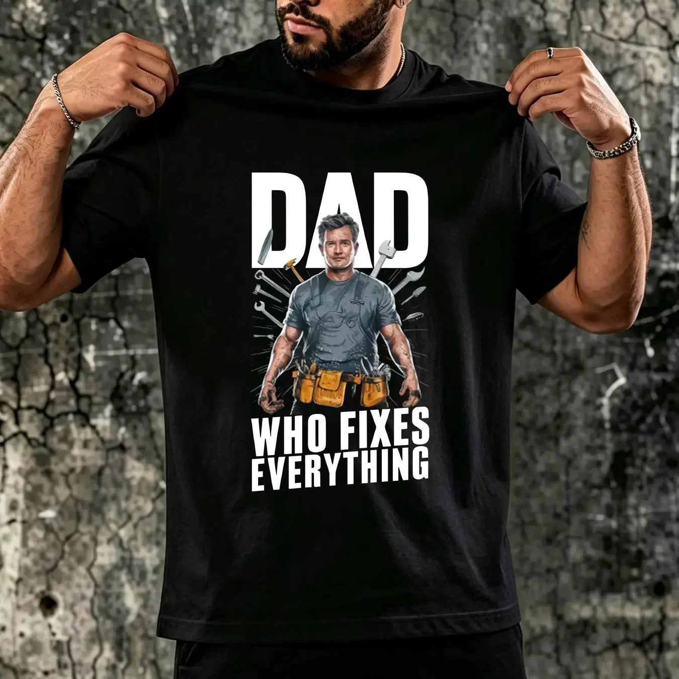 washed T Shirt Funny DIY Dad Workshop Handyman Birthday For Present Lover Handy Man Garage long or short sleeves vintage