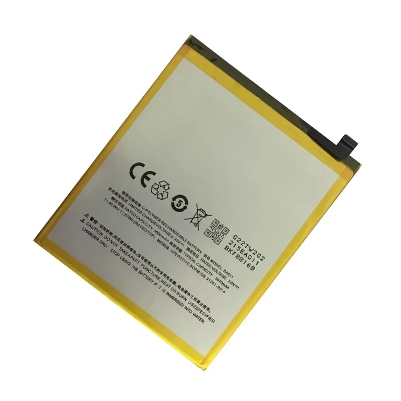 100% Original New BA611 3070mAh Replacement Battery For Meizu M5 M611 M611A M611D M611H M611Y Mobile Phone Batteries Bateria