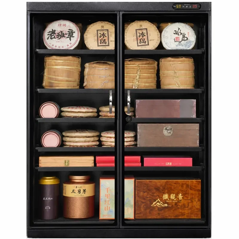 Huitong Moisture Proof Box Tea Storage Cabinet Dehumidifier for White Pu Er Tea Stamp Lens Drying Equipment