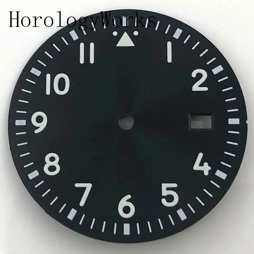 أجزاء ساعة مضيئة بقرص معقم 34 مم تناسب الحركة الميكانيكية الأوتوماتيكية NH35/NH36