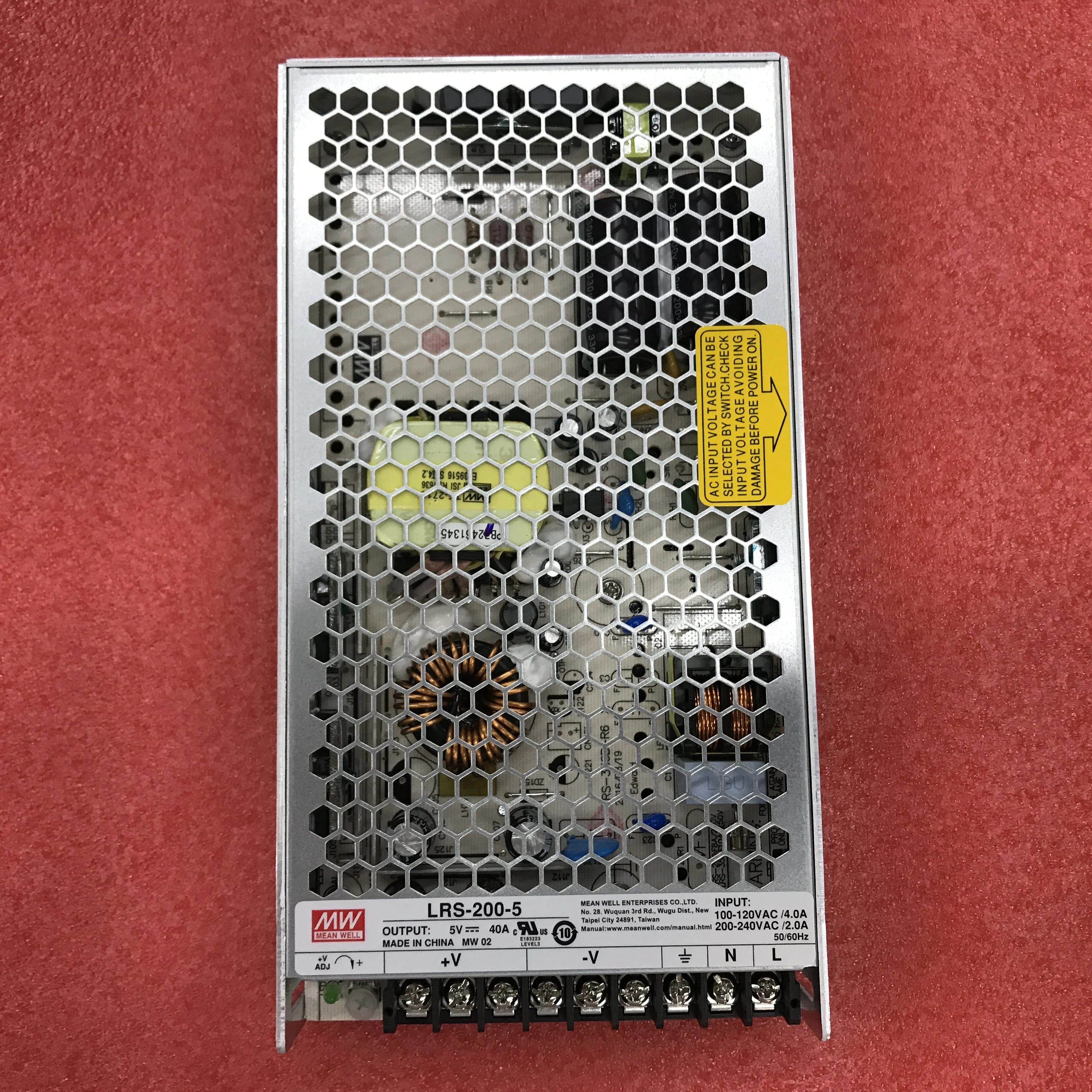 يعني جيدا LRS-200 LRS-200-5 LRS-200-12 LRS-200-15 LRS-200-24 LRS-200-36 LRS-200-48 ميانويل LRS 200 200 واط أصلي وحقيقي #2