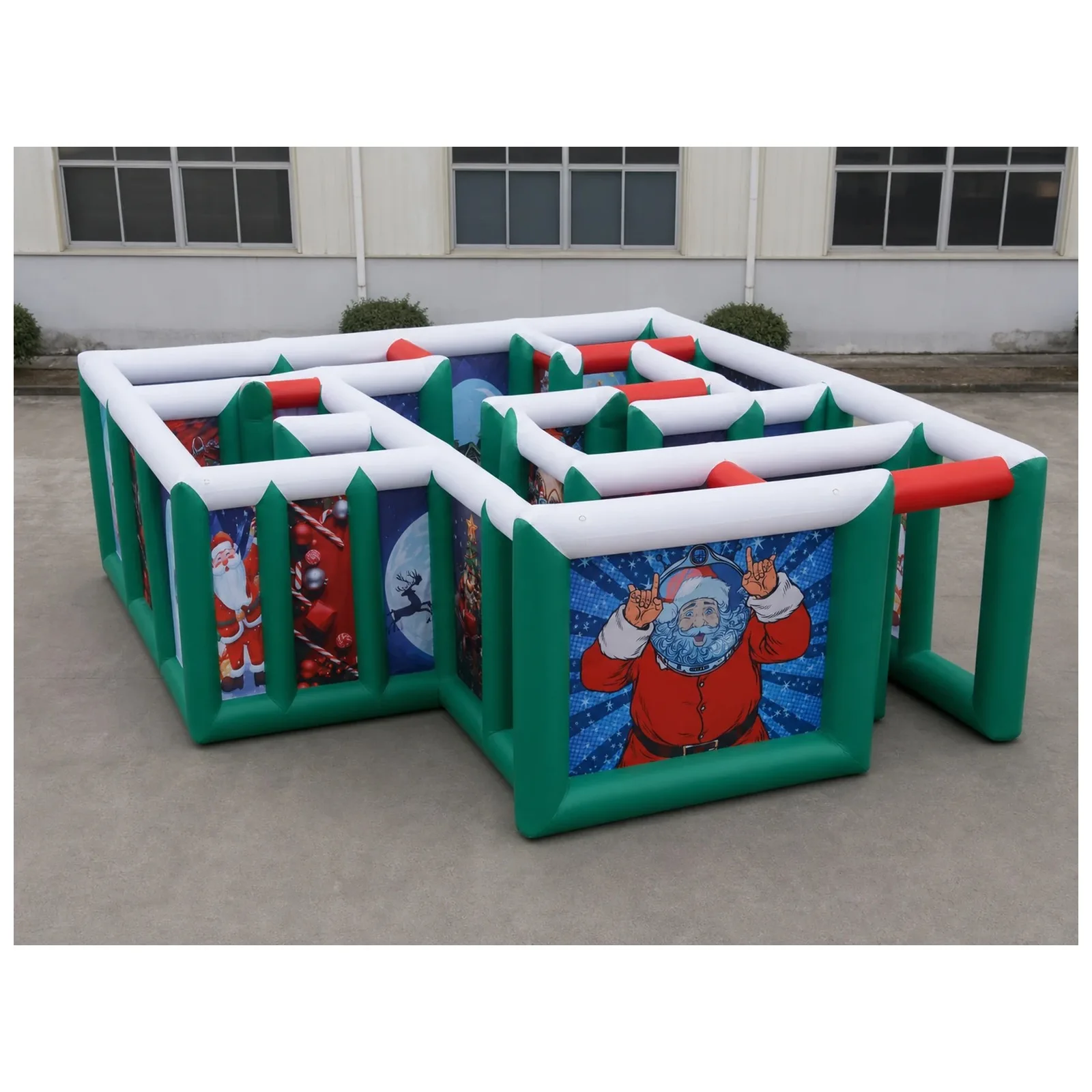 Inflatable Maze 6X6m 20X20ft Commercial Event with Blower Sports Challenge Party Events Kids and Adults Outdoor Rental Fun