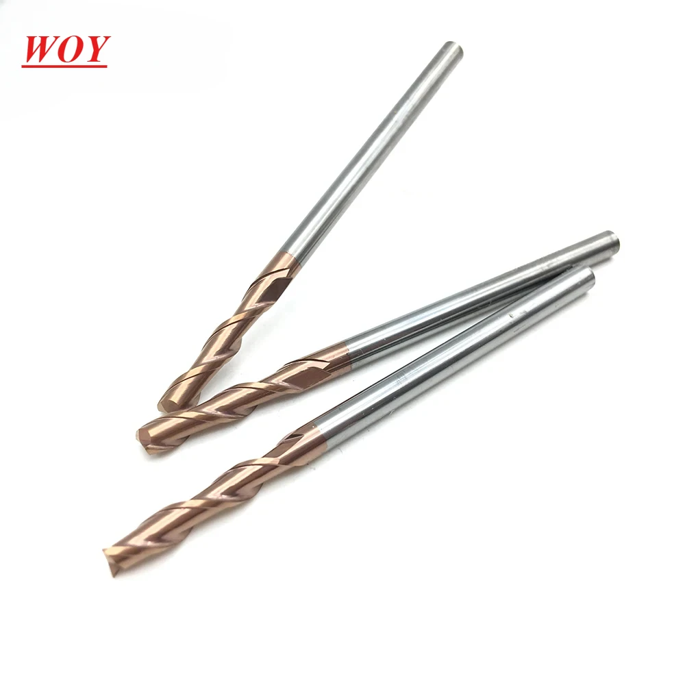 

WOY 2Flutes HRC55 End mill 6.0*6D*50L 1PCS 5PCS 10PCS Tungsten Steel Soild Carbide Endmills cutting tool CNC maching