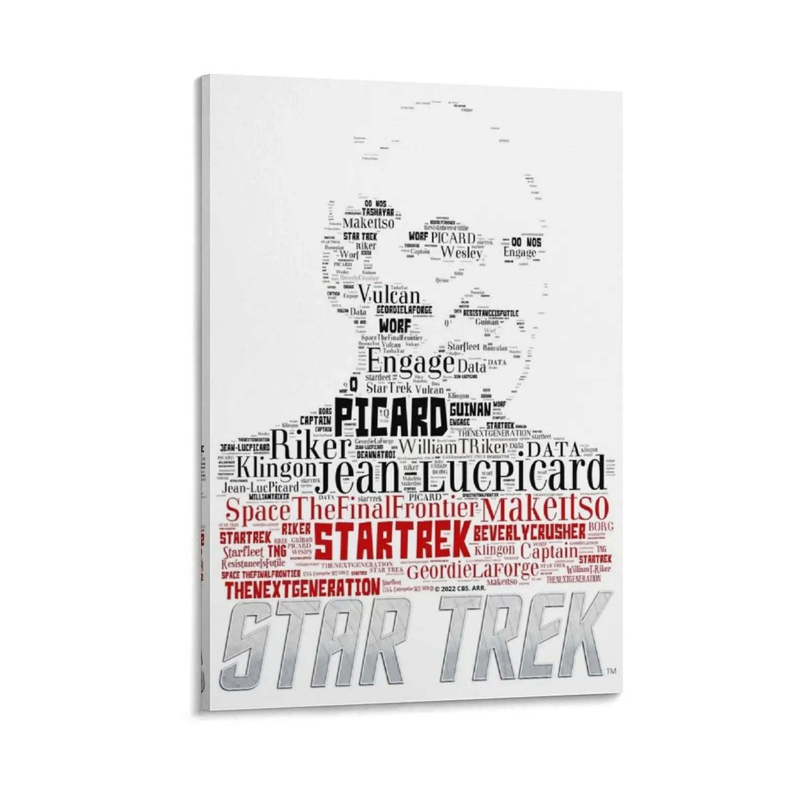 

Jean-Luc Picard - Star Trek Next Generation Canvas Painting Posters on the wall