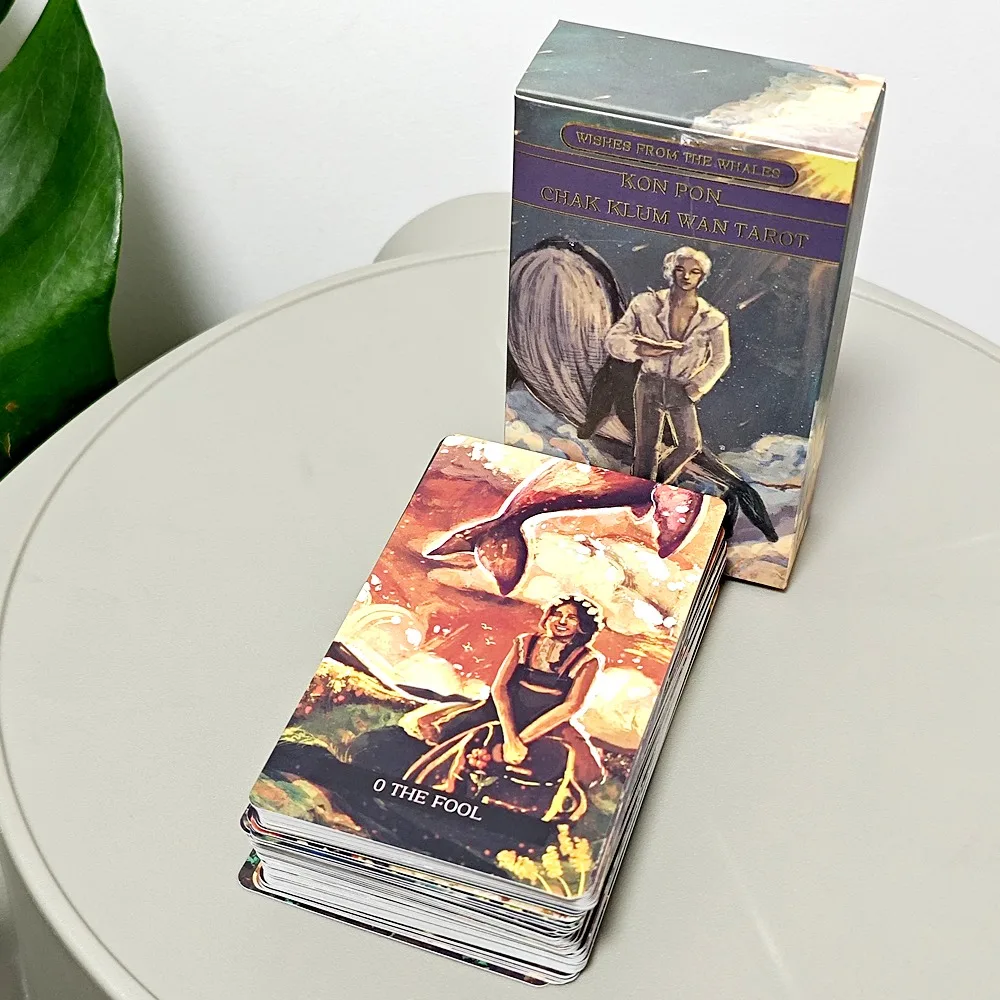 

78 Pcs Cards 10.3*6cm Wishes From The Whales Tarot Immerses You In A Fascinating Realm of Oceanic Spirits and Sea Creatures