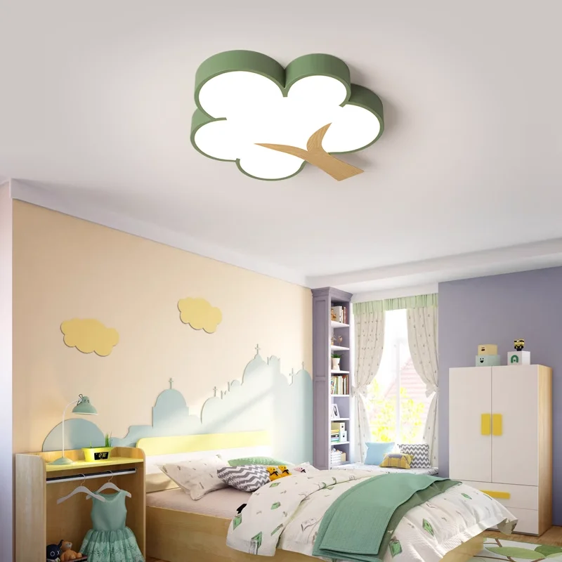 

Nordic kids ceiling light Creative Cartoon Butterfly Cloud Flower Ceiling lamp children boys girls Bedroom Room LED lights