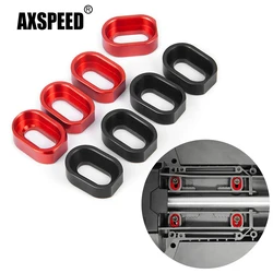 AXSPEED 4Pcs Aluminum Alloy Motor Mount Oval Washers with Screws for 6S/8S X-Maxx 1/5 RC Car Monster Truck Model Upgrade Parts