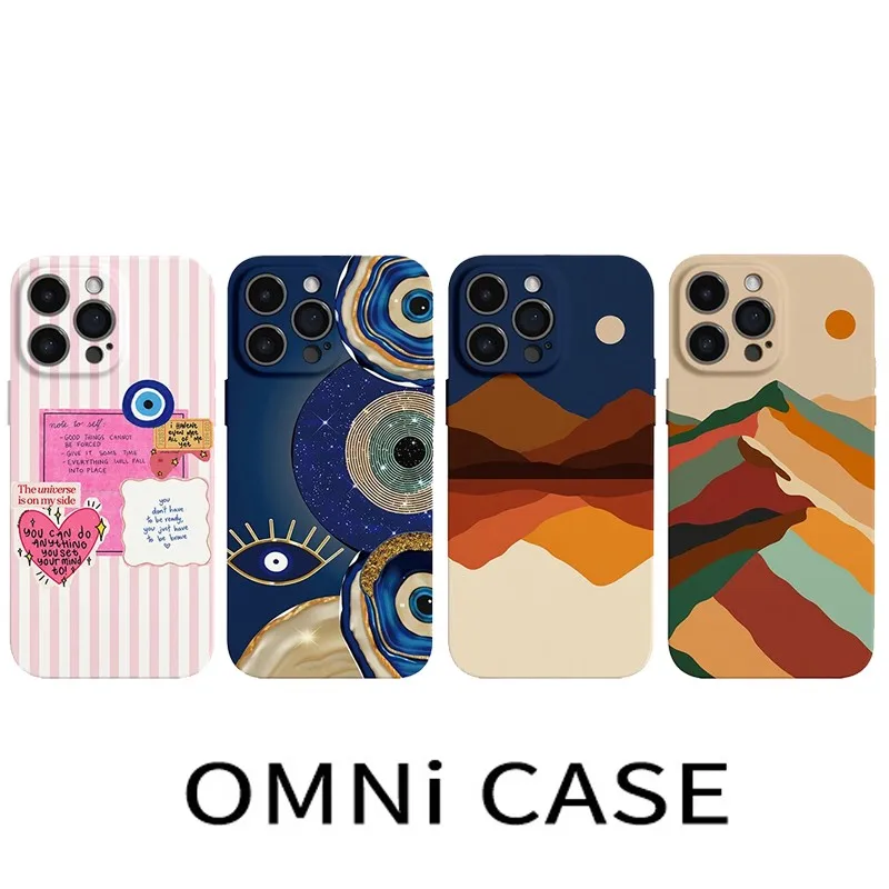 Evil Eye Art Phone Case for Samsung Galaxy S20 S21 S22 S23 S24 S25 S26 Ultra 5G Glossy Film Hard PC Cover