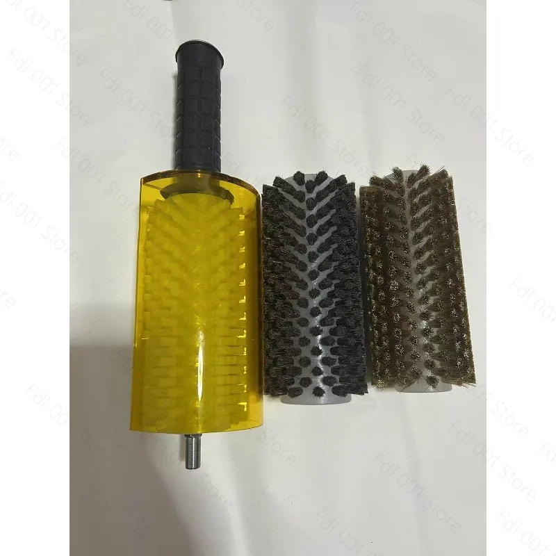 15CM Roller Roto Brush For Cross-Country Ski Waxing Fits Stainless Steel Horse Hair Nylon Handle And Safety Shield Hood