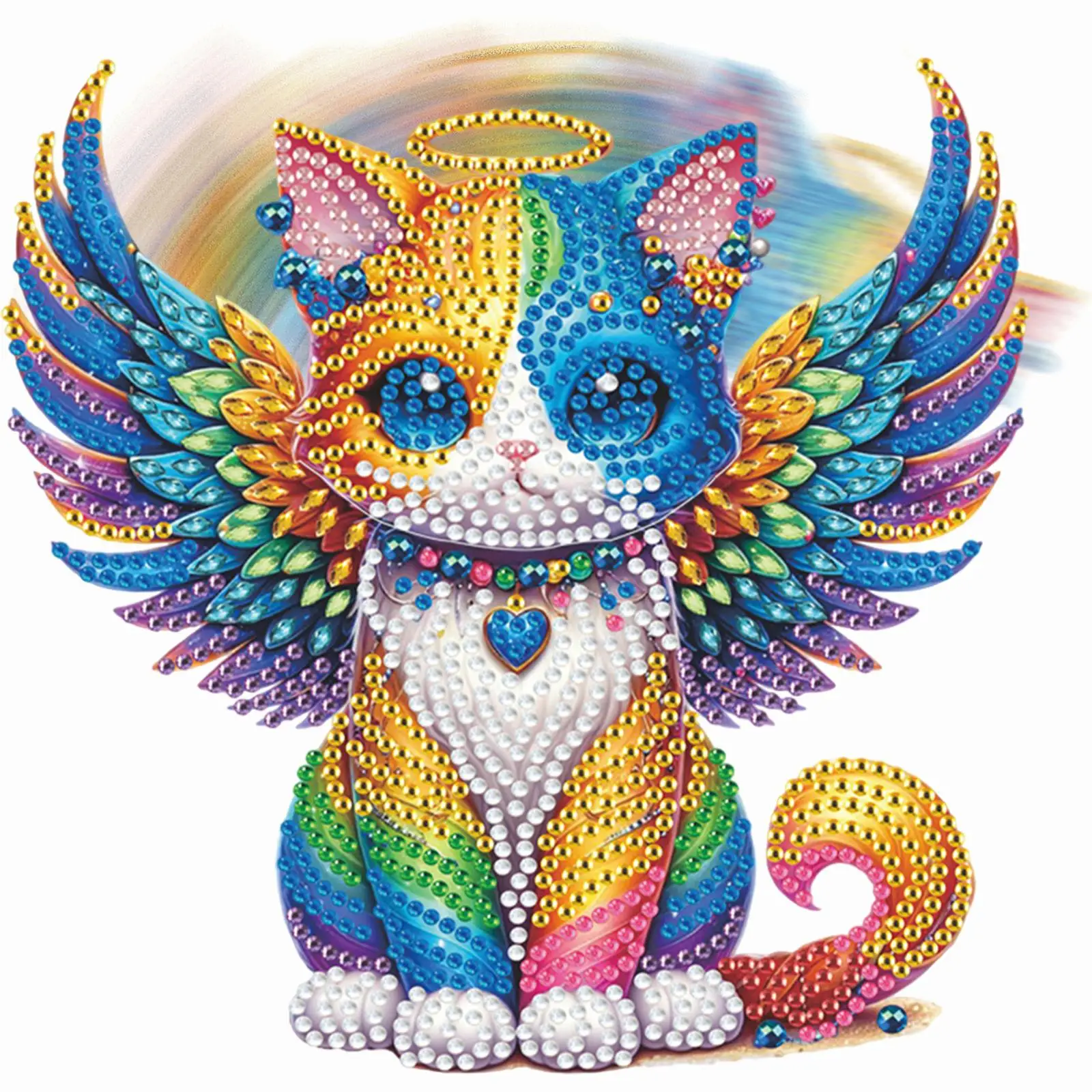 

Acrylic Special Shaped Cartoon Table Top Shake Head Diamond Painting Ornament Kit 5D DIY Diamond Art Shake Head Tabletop Decor