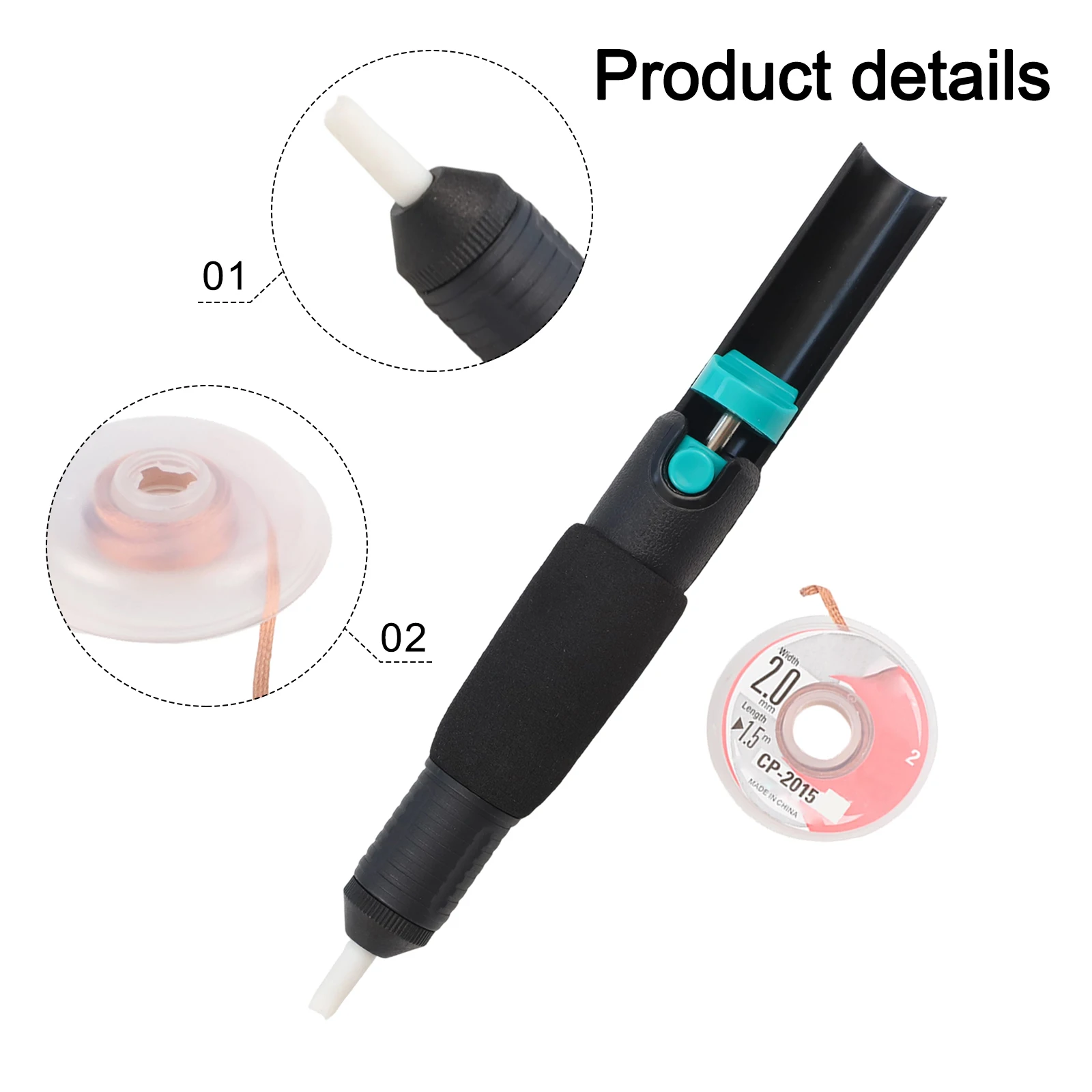 Plastic Desoldering Pump for Soldering Tasks Essential Tool for Electronics Repair Works Efficiently on Small PCB Boards