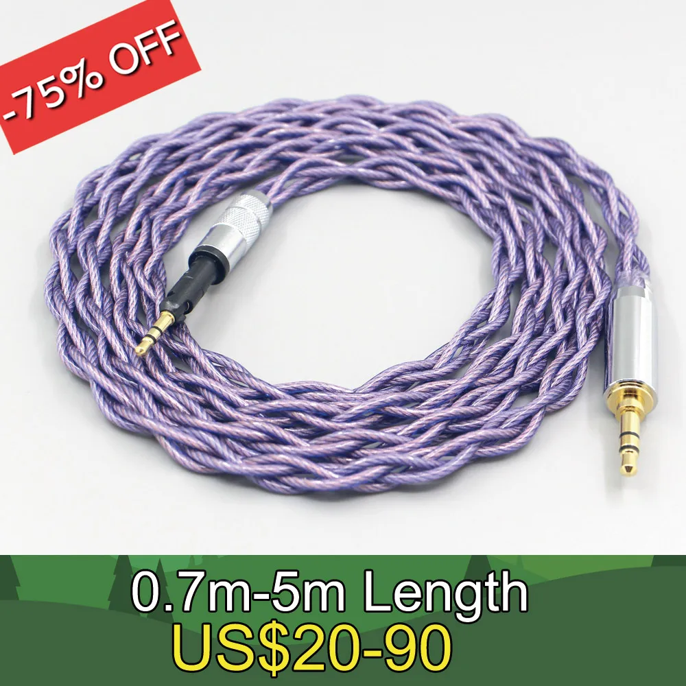 

Type2 1.8mm 140 cores litz 7N OCC Headphone Cable For Sennheiser HD6 HD7 HD8 MIX DJ HD595 4 core 1.8mm Earphone LN007906