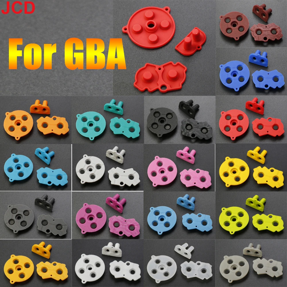 JCD 1Set High Quality Colorful Rubber Conductive Buttons A-B D-pad For Game Boy GBA Silicone Conductive Start Select Keypad