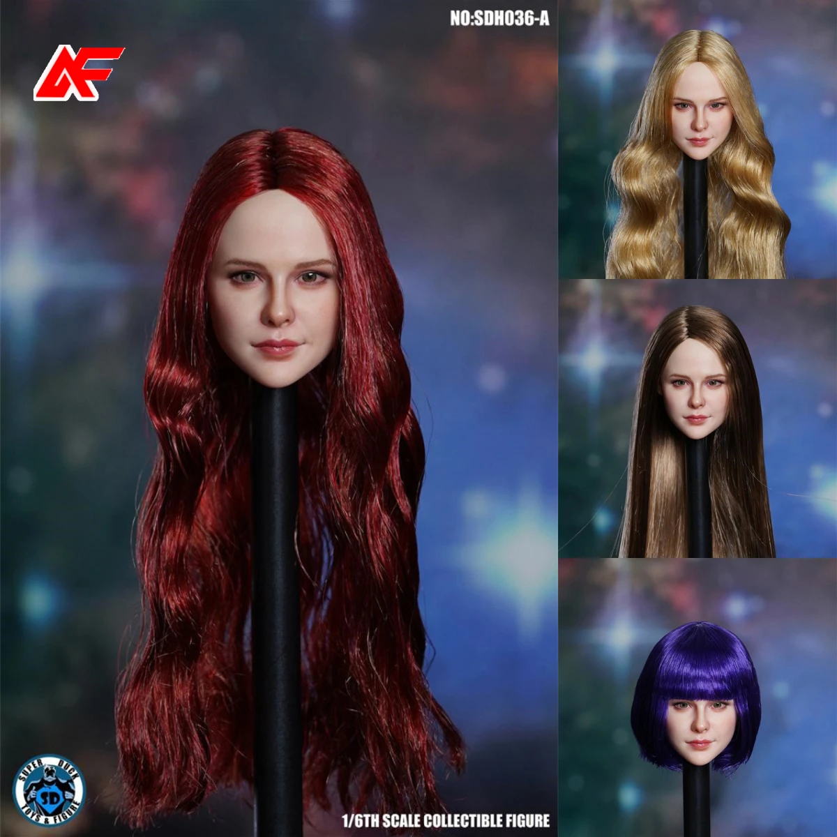 

SDH036 1/6 Scale Girl Head Model For 12 inches Female Action Figure Body