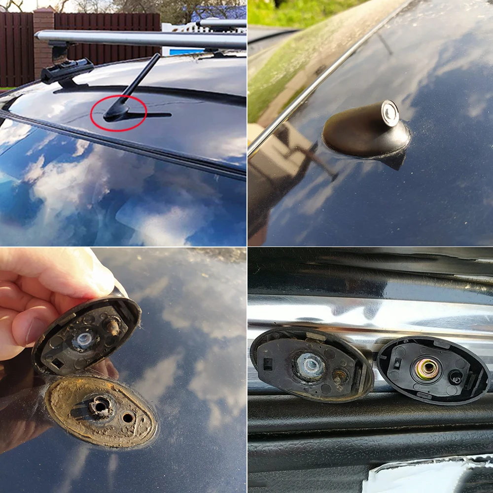 Untuk Ford Transit Connect Escororion Scorpio Aksesori Dudukan Bantalan Bantalan Tongkat Segel Tiang Antena Radio Atap AM/FM Mobil