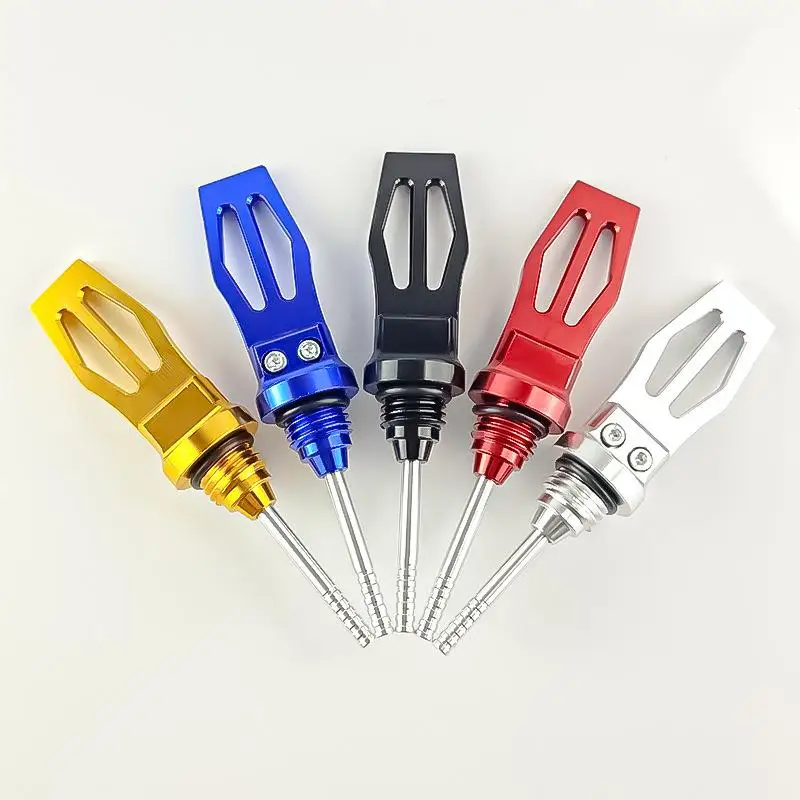 Motorcycle Oil Level Meter High Precision CNC Aluminum Universal Scooter Replacement Accessory for Daily Repair