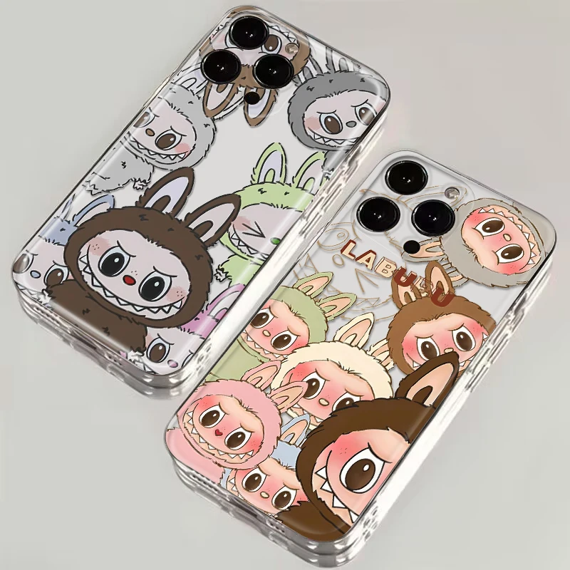 L-labubu cartoon Soft Case for Redmi Note 11S 10 9 POWER Xiaomi Mi 10T 11 11T Pro F1 A3 Poco M3 M4 X3 NFC M6 F6 X6 C65