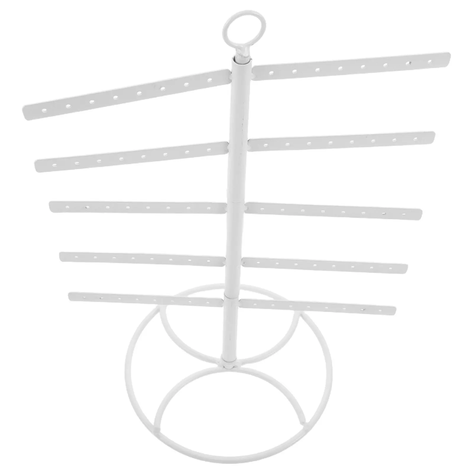 

T Shape Multi Tier Jewelry Storage Organizer Metal Earring Display Rack for Earrings Necklaces Bracelets Earring Display Rack