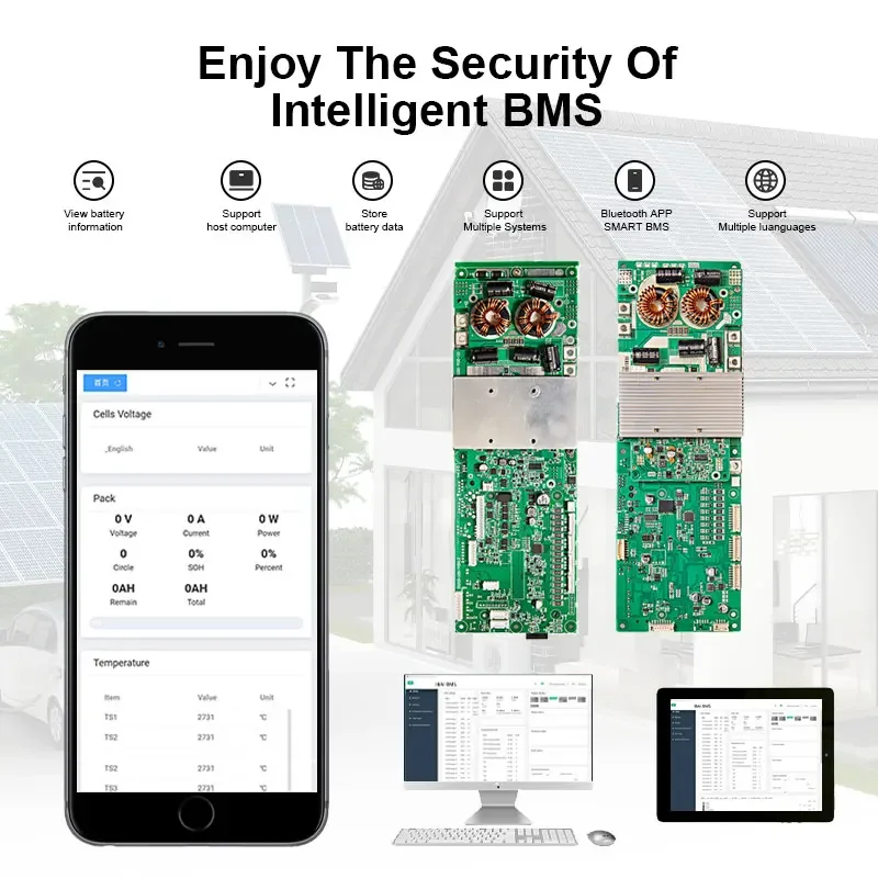 Заводская цена Pcba Board 16S 48V Bms Lifepo4 Smart Active Balance Bms для литиевой батареи в сборе