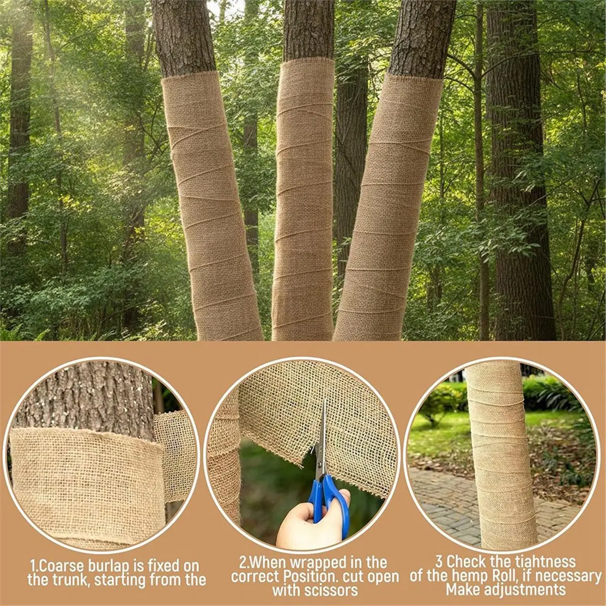 15cm X 10m Natural Jute Ribbon Roll Burlap Fabric Tape Rustic DIY Craft Gift Wrapping Garden Wedding Decoration Strip