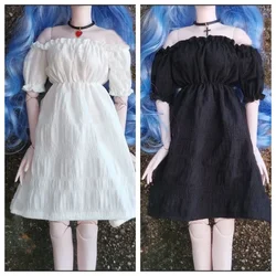30/45/60cm Doll's Clothes for 1/3 1/4 1/6 Bjd Doll White/black/red Dress Diy Girl Toys Birthday Gift Dress Up Doll Accessories