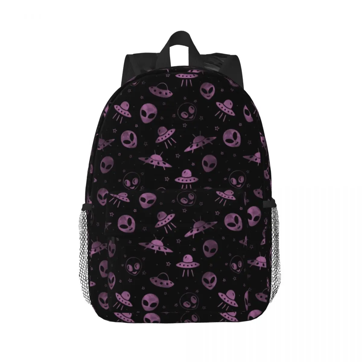 Mochila con patrón de Aliens Space Star And UFOs para hombres y mujeres, bolsa de libros para estudiantes universitarios, se adapta a bolsas para portátiles de 15 pulgadas