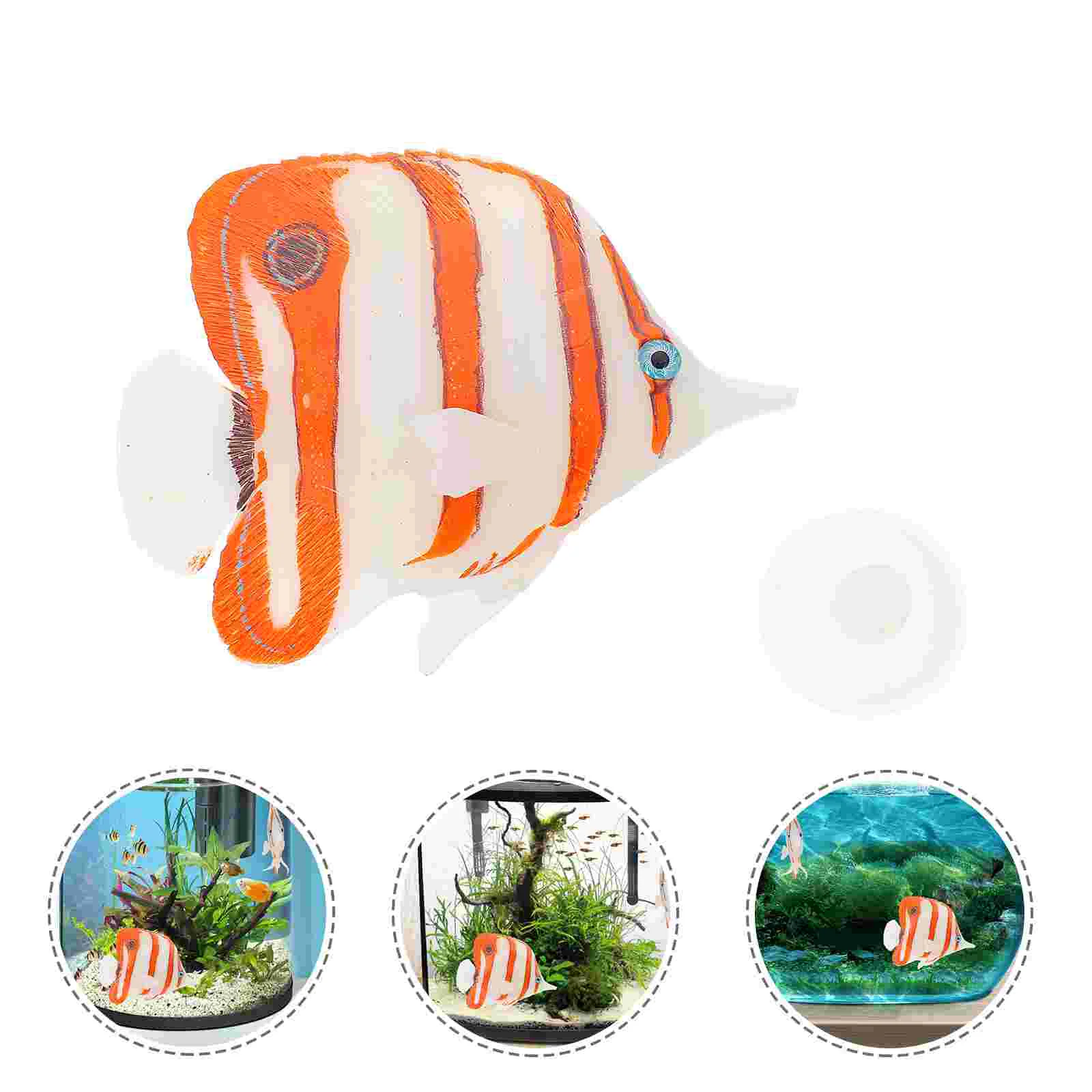 

Aquarium Artificial Fish Decor Miniature Animal Figurines Plastic Moving Decoration