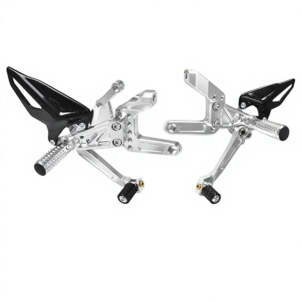New DTRAD CNC Rear Sets Kit Streetfighter V4 V4S 2020-2024 Left& Right Foot Rests Shift Pedal Heel Guard Motorcycle