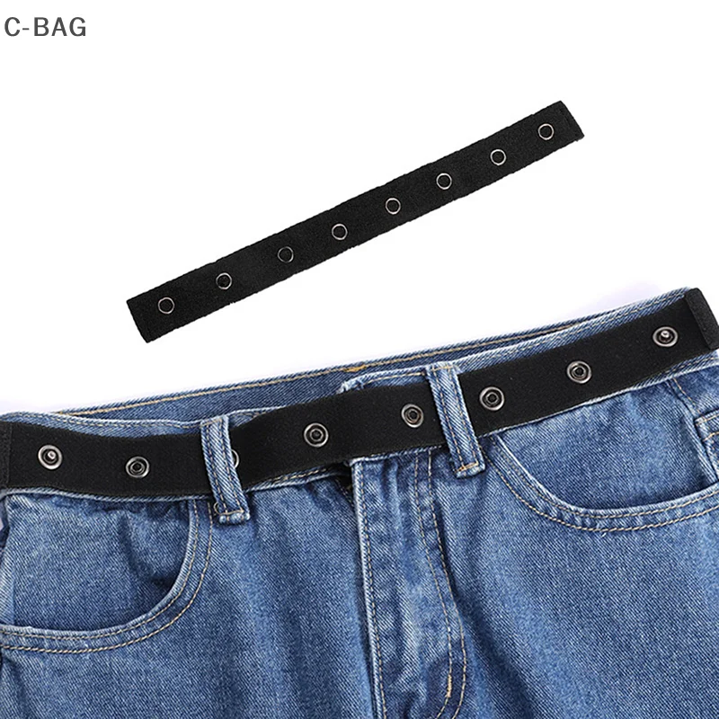 Belts Buckle-free Elastic Invisible Belt Without Buckle Easy Belts Stretch No Hassle Belt Maternity Pants Waist Extension Belt