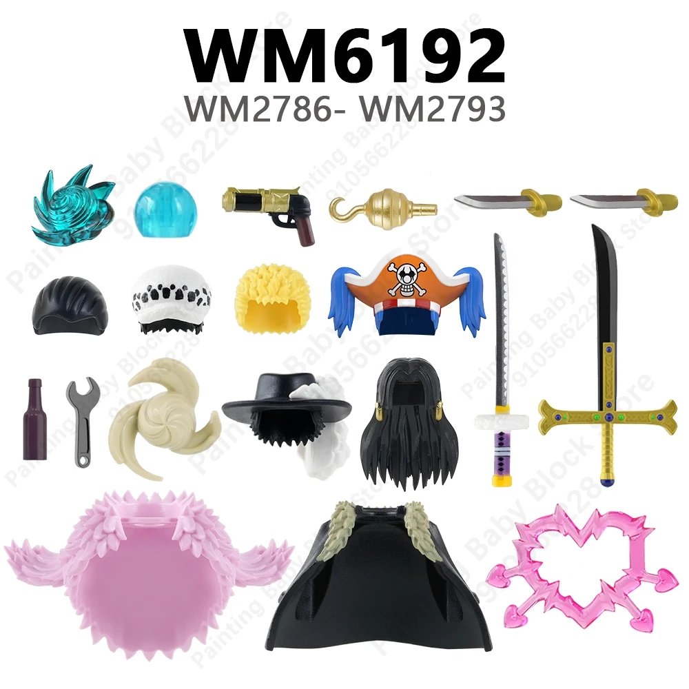 WM6192  WM2786 WM2787 WM2788 WM2789 WM2790 WM2791 WM2792 WM2793 Compatible with Actions Figures Parts WM Blocks Accessories Toys