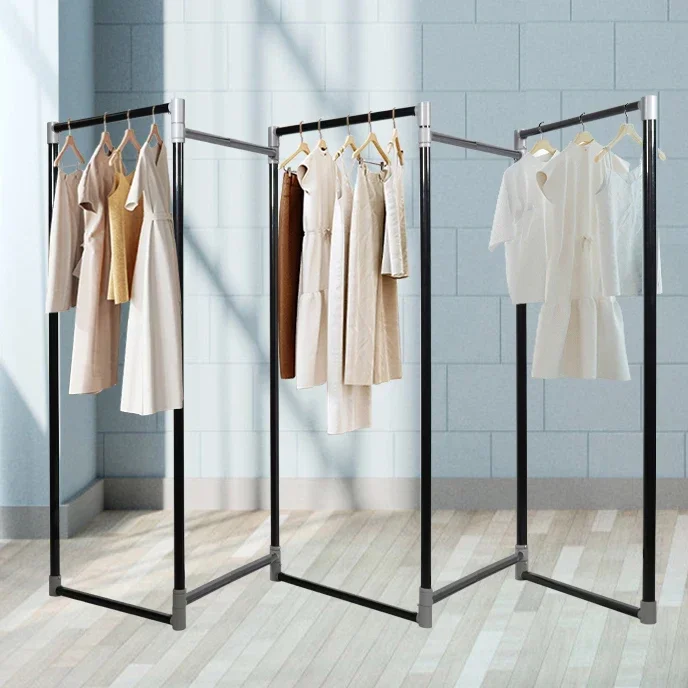 Cheap metal hat and coat stand clothes drying hanger cloth hanger stand display folding rack