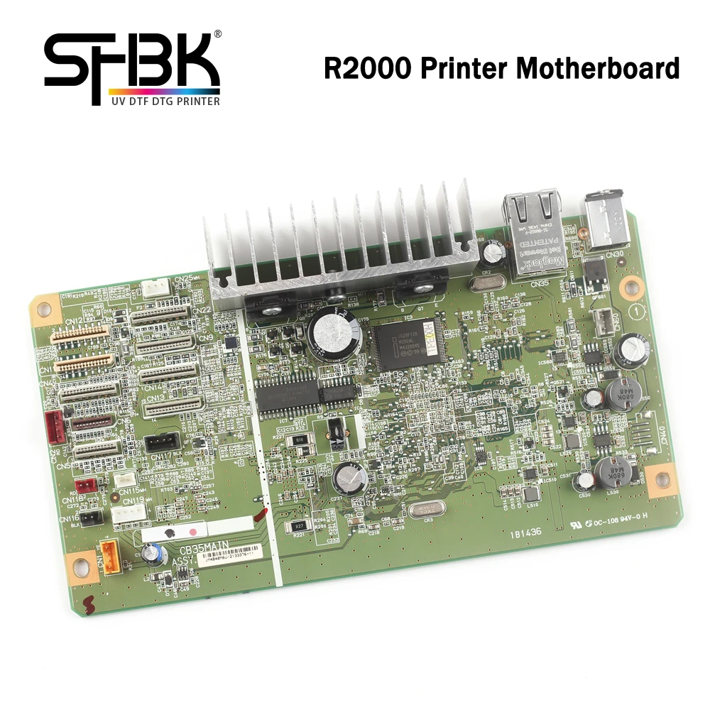 CB35MAIN. 100% new R2000 UV printer motherboard, For EPSON R2000 DTF printer mainboard. Connecting this card is a DX5 print head