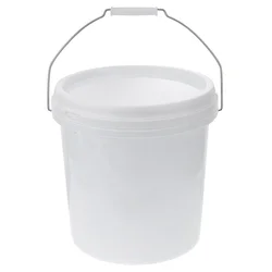 Plastic Barrel Cube with Lid Pail 5 L Bucket and Handle 1 Liter Square Buckets Small Hamper Food Grade Paint