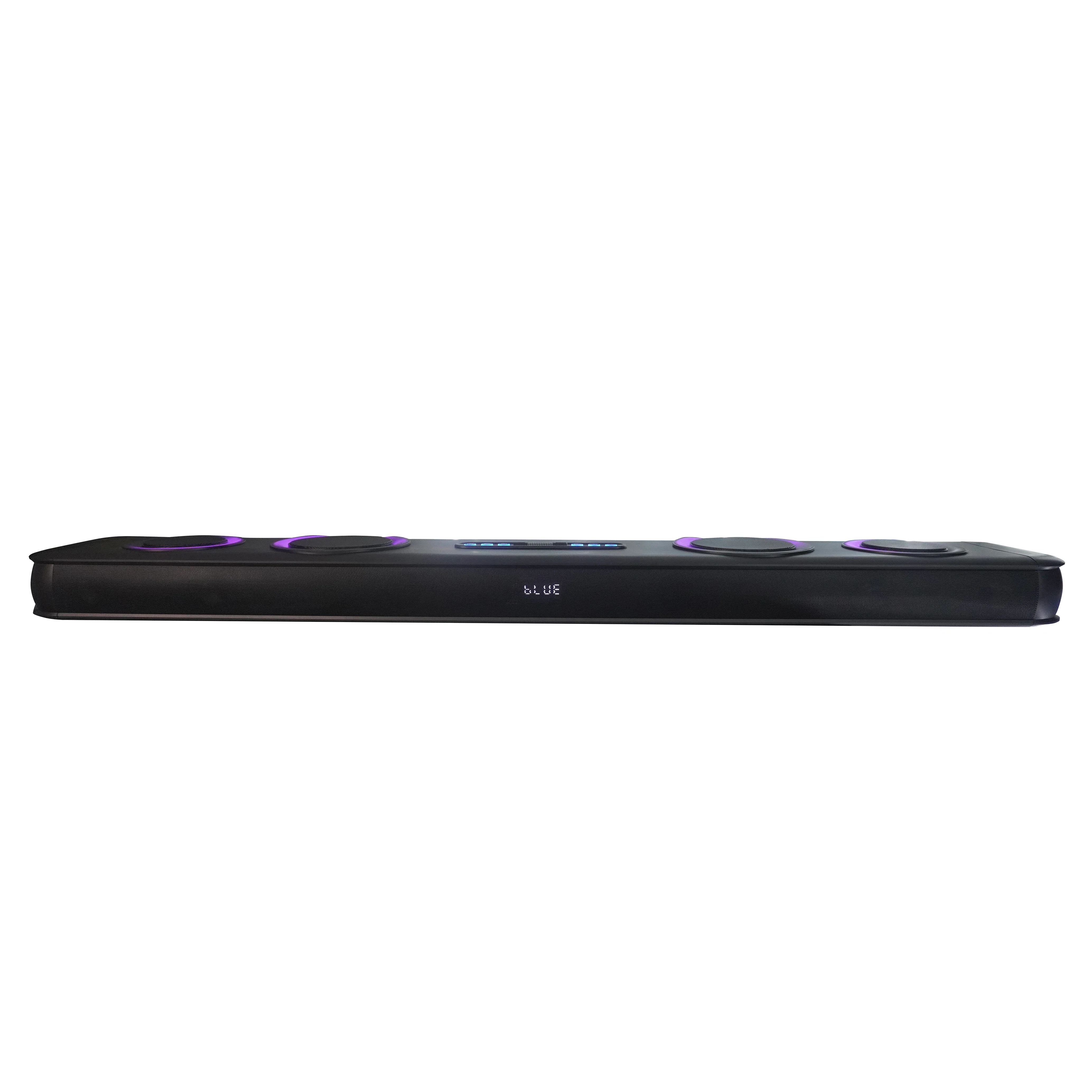 

2026 2.1CH For Bluetooth Home Theatre Soundbar With Built-In Subwoofer & Wireless Microphone Plastic Speaker Cases For Family Ka