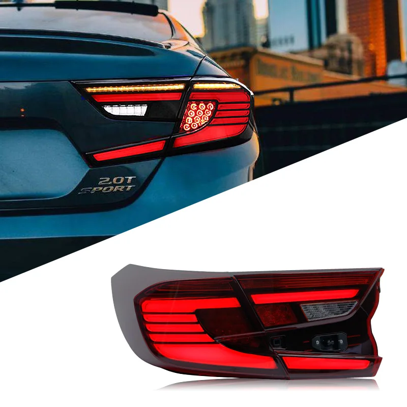 For Accords 2018 2019 10th generation led tail light with smoke color from latest design